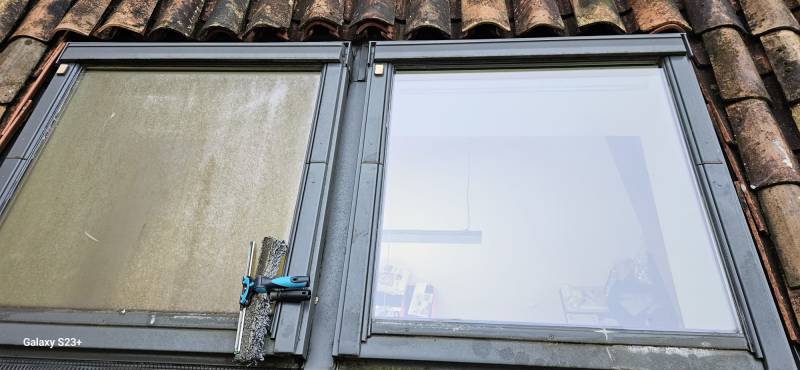 Avant / après nettoyage de vitres : transformation complète à Bordeaux