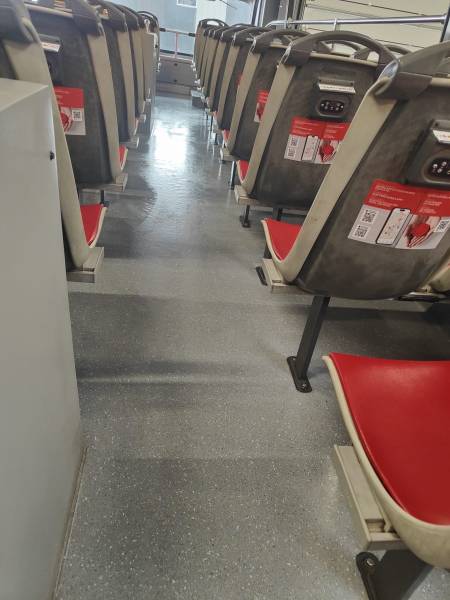 Nettoyage de transport en commun sur la région bordelaise