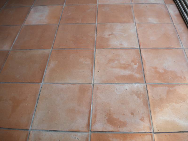 nettoyage sols terre cuite AVANT